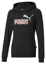 Παιδικό Φούτερ με Κουκούλα Μαύρο Puma