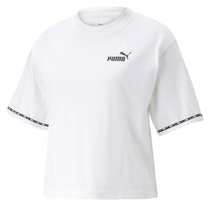 Power Tape Γυναικείο Αθλητικό Crop T-shirt Λευκό Puma