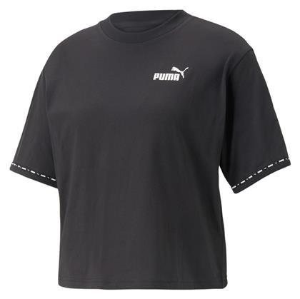 Power Tape Γυναικείο Αθλητικό Crop T-shirt Μαύρο Puma