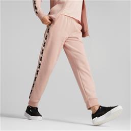 Puma Power Tape Ψηλόμεσο Παντελόνι Γυναικείας Φόρμας με Λάστιχο Ροζ από το Z-mall