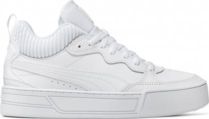Puma Skye Demi Γυναικεία Flatforms Μποτάκια Λευκά από το Troumpoukis