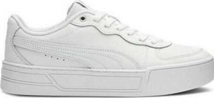 Puma Skye Γυναικεία Flatforms Sneakers Λευκά από το SportsFactory