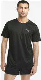 Puma Vorite Ανδρικό T-shirt Μαύρο με Λογότυπο από το Z-mall