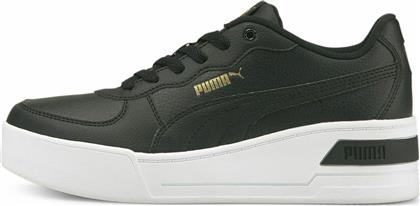 Puma Wedge Tennis Low Γυναικεία Sneakers Μαύρα από το Troumpoukis