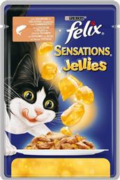 Purina Felix Sensations Jellies Γαρίδες/Σολομός 100gr από το Plus4u