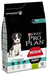 Pro Plan OptiDigest Medium Puppy 3kg Ξηρά Τροφή χωρίς Σιτηρά για Κουτάβια Μεσαίων Φυλών με Αρνί Purina
