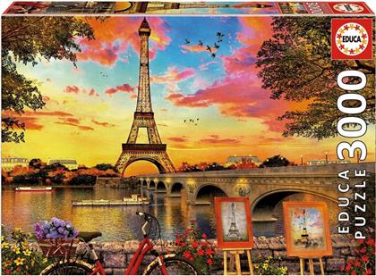 Puzzle Sunset In Paris 2D 3000 Κομμάτια