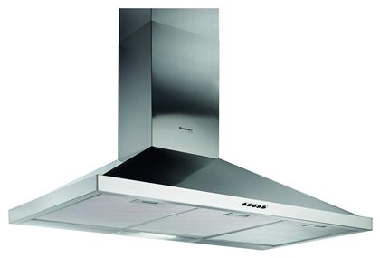 Ecoline Τετράγωνος Καμινάδα 90cm Inox Pyramis
