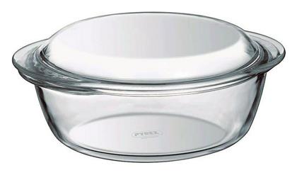 Γάστρα Οβάλ Γυάλινη με Γυάλινο Καπάκι 29x23cm Pyrex