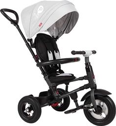 Q Play Παιδικό Τρίκυκλο Ποδήλατο Πτυσσόμενο με Air Wheels, Σκίαστρο, Χειρολαβή Γονέα & Αποθηκευτικό Χώρο Rito Air για 10+ Μηνών Γκρι