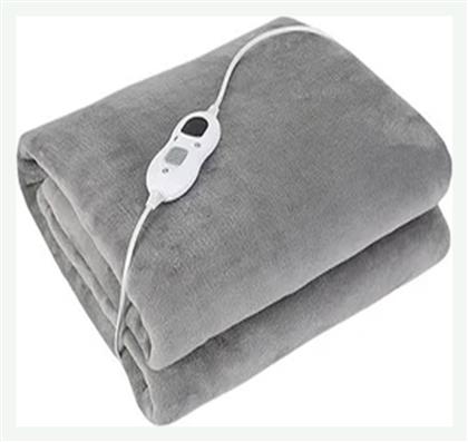 QH-007 Διπλή Ηλεκτρική Κουβέρτα Γκρι 120W - Clicktshop