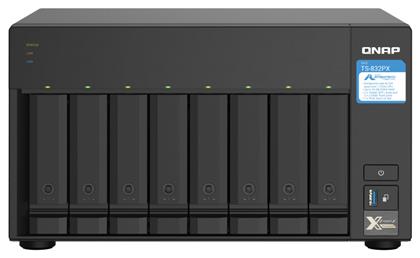 TS-832PX-4G NAS Tower με 8 θέσεις για HDD/SSD και 2 θύρες Ethernet QNap
