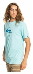 Comp Ανδρικό T-shirt Γαλάζιο με Λογότυπο Quiksilver