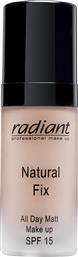 Radiant Natural Fix All Day Matt Liquid Make Up SPF15 03 Beige 30ml από το Attica The Department Store
