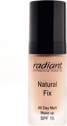 Radiant Natural Fix All Day Matt Liquid Make Up SPF15 02 Caramel 30ml από το Galerie De Beaute