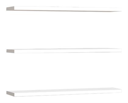 Ράφι Τοίχου Edna 60x14.5x1.8εκ. Λευκή - Pakketo