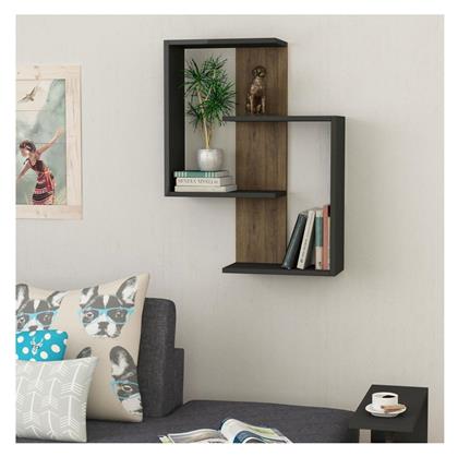 Ράφι Τοίχου Paranoid 85x64 Cm Καφέ Ανθρακί - Asir Group