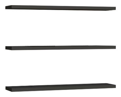 Ράφια Τοίχου Edna 3τμχ 60x14.5x1.8εκ. Ανθρακί - Pakketo