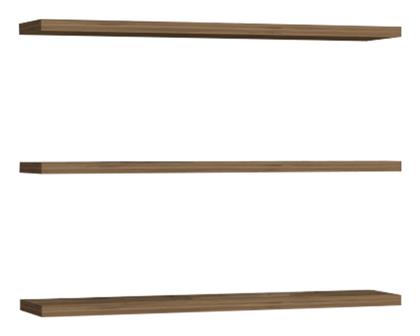 Ράφι Τοίχου Edna 60x14.5x1.8εκ. Καρυδί - Pakketo