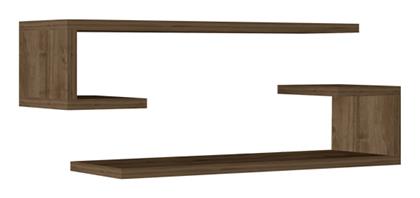 Ράφια Τοίχου Eldo 2τμχ 60x19.6x15εκ. Καρυδί - Pakketo