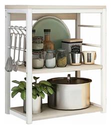 Ραφιέρα Δαπέδου Cayde 50x30x71.5εκ. Λευκή - Pakketo