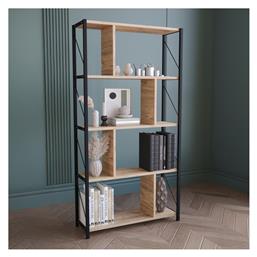 Ραφιέρα Δαπέδου Fitabo 75x22x151εκ. Μαύρο - Oak - Pakketo