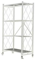 Ραφιέρα Μεταλλική με 4 Ράφια Λευκή 72x36x126cm - Next