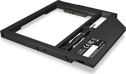 RaidSonic Icy Box IB-AC649 Caddy For 2.5Inch SATA HDD/SSD In 9 or 9.5mm Notebook DVD Bay Μαύρο (60095) από το e-shop
