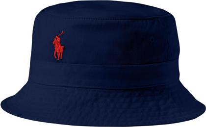 Υφασμάτινo Ανδρικό Καπέλο Στυλ Bucket Μπλε Ralph Lauren