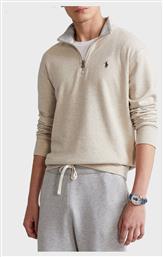 Ανδρική Μπλούζα με Φερμουάρ Μπεζ Ralph Lauren
