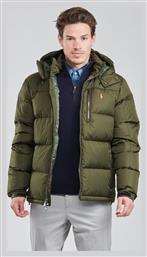 Ανδρικό Χειμωνιάτικο Μπουφάν Puffer Χακί Ralph Lauren