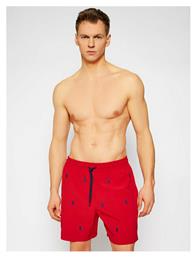 Ανδρικό Μαγιό Σορτς Κόκκινο με Σχέδια Ralph Lauren