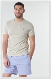 Ανδρικό T-shirt Μπεζ με Λογότυπο Ralph Lauren