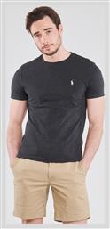 Ανδρικό T-shirt Μαύρο με Λογότυπο Ralph Lauren