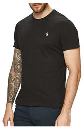 Ανδρικό T-shirt Μαύρο Μονόχρωμο Ralph Lauren