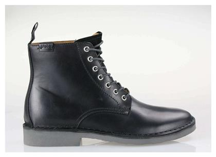 Δερμάτινα Μαύρα Ανδρικά Μποτάκια Ralph Lauren