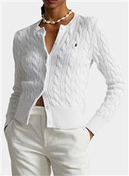 Ralph Lauren Γυναικεία Πλεκτή Ζακέτα σε Λευκό Χρώμα από το Modivo