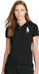 Ralph Lauren Γυναικεία Polo Μπλούζα σε Μαύρο χρώμα από το Cosmossport