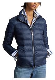 Κοντό Γυναικείο Puffer Μπουφάν για Χειμώνα Navy Μπλε Ralph Lauren