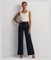 Lauren Γυναικείο Ψηλόμεσο Υφασμάτινο Παντελόνι Regular Fit Ralph Lauren