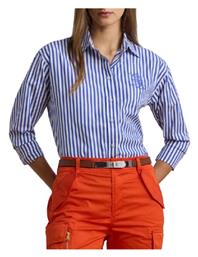 Μακρυμάνικο Γυναικείο Πουκάμισο blue/white Ralph Lauren
