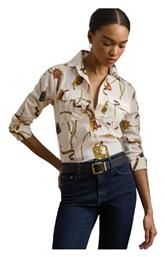 Μακρυμάνικο Γυναικείο Πουκάμισο Cream Multi Ralph Lauren