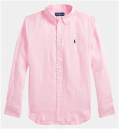 Παιδικό Πουκάμισο Μακρυμάνικο Ροζ Ralph Lauren