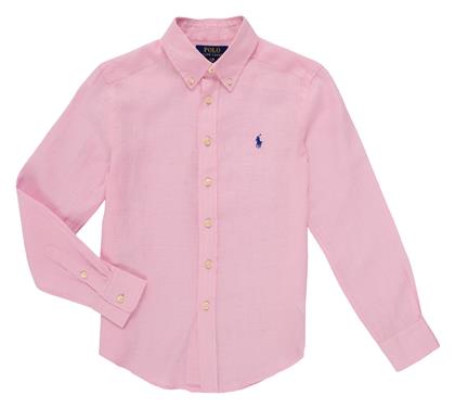 Παιδικό Πουκάμισο Μακρυμάνικο Ροζ Ralph Lauren