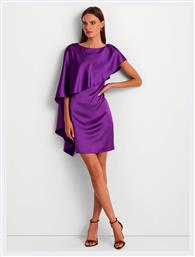 Σατέν Φόρεμα Βραδινό Μωβ Ralph Lauren