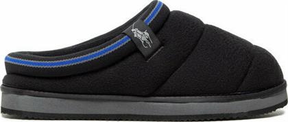 Sutton Scuff RF103262 Χειμερινές Ανδρικές Παντόφλες Μαύρες Ralph Lauren