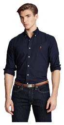 Βαμβακερό Πουκάμισο Navy Μπλε Ralph Lauren