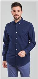 Βαμβακερό Πουκάμισο Navy Μπλε Ralph Lauren