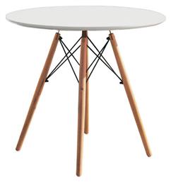 Randy Τραπέζι Κουζίνας Ξύλινο Λευκό 70x70x72εκ. Zita Plus