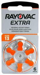 Extra Advanced Μπαταρίες Ακουστικών Βαρηκοΐας 13 1.45V 6τμχ Rayovac